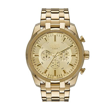 Diesel Men's Watch Split, Chronograph Movement, 51 mm, Gold Stainless Steel Case with Stainless Steel Bracelet, DZ4590 on Sale